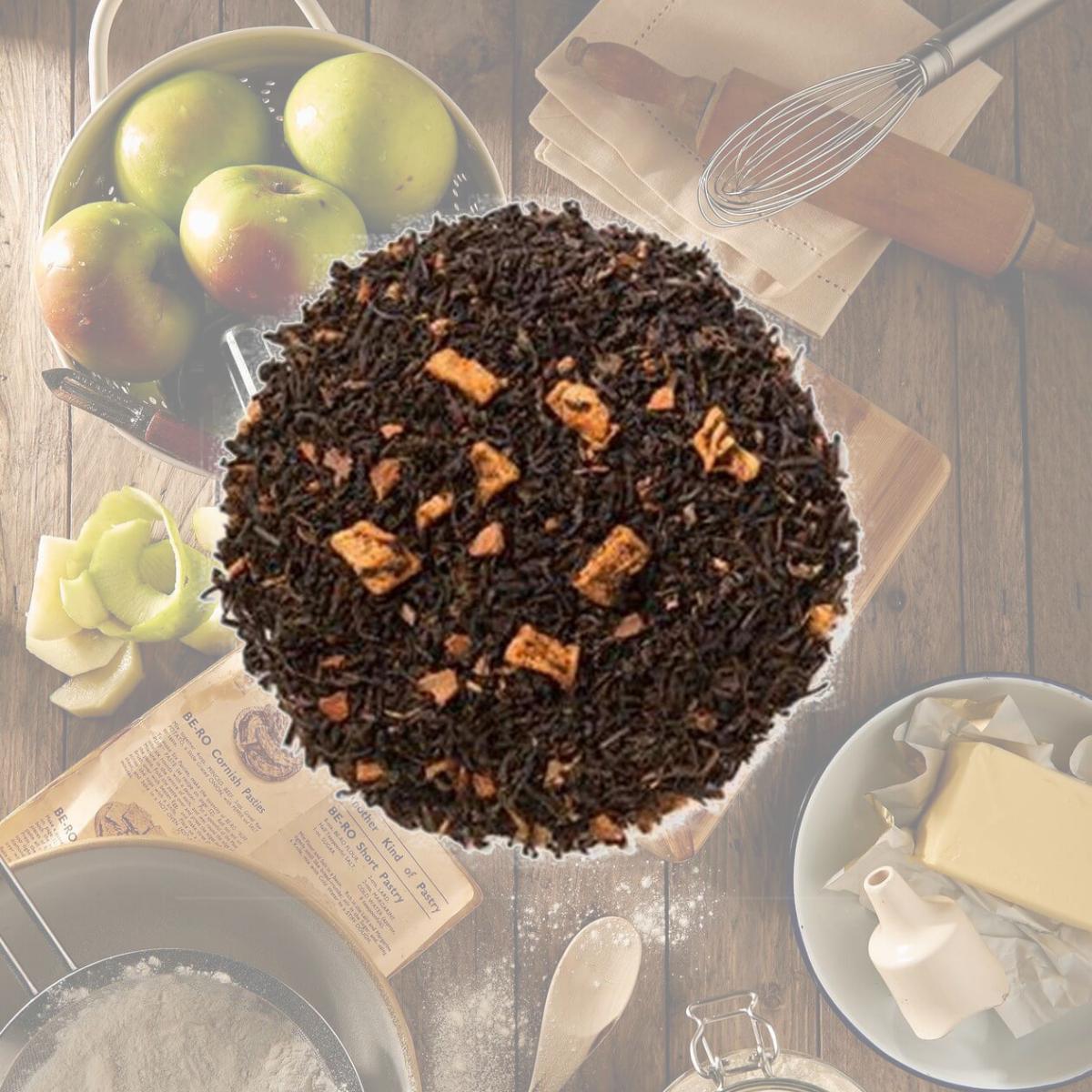 Picture of Davidsons Organics 7371 2 oz Decaffeinated Cinnamon Apple Sampler Tea - Pack of 6