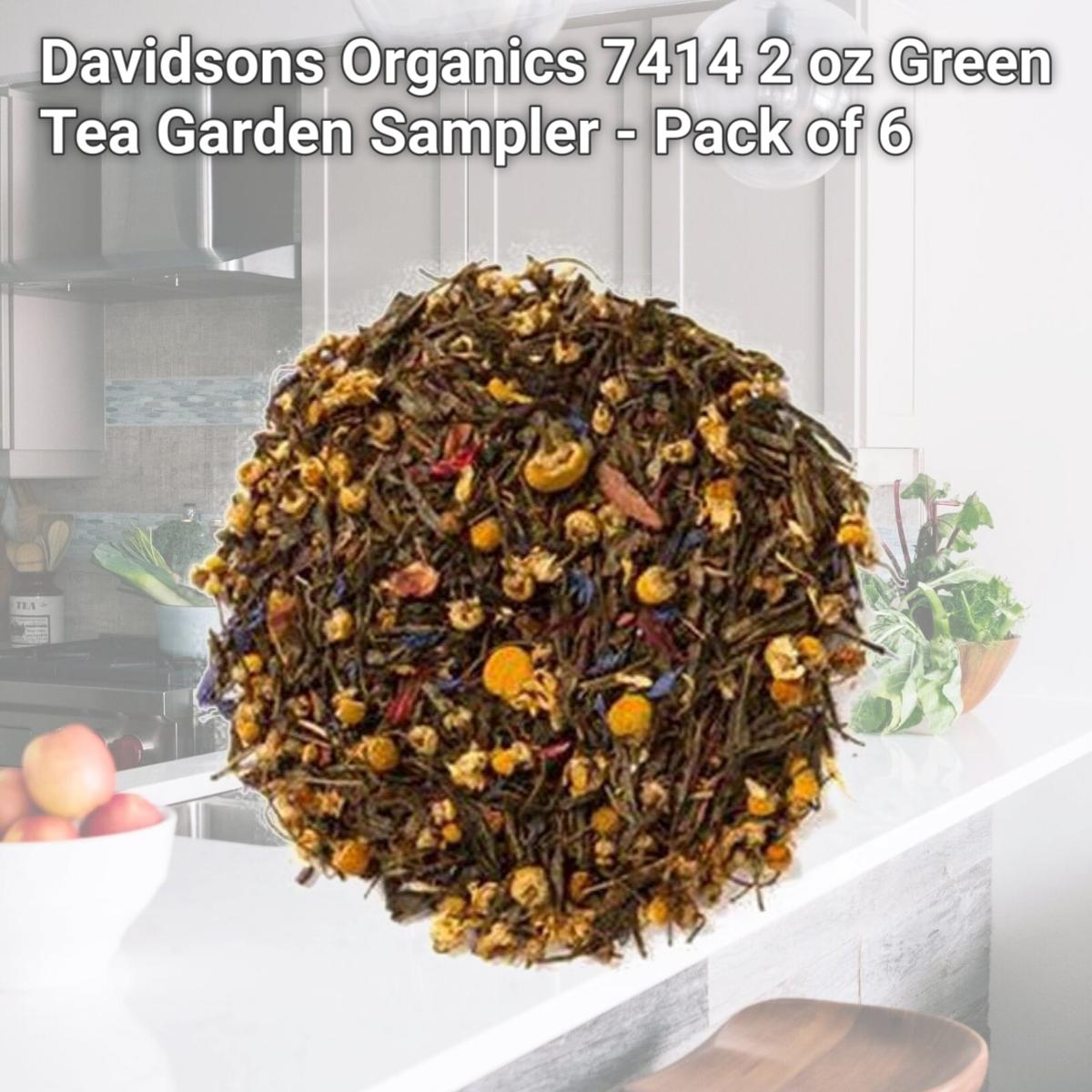 Picture of Davidsons Organics 7414 2 oz Green Tea Garden Sampler - Pack of 6