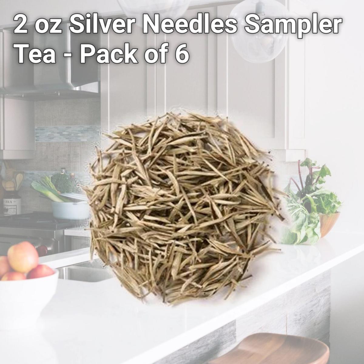 Picture of Davidsons Organics 7433 2 oz Silver Needles Sampler Tea - Pack of 6