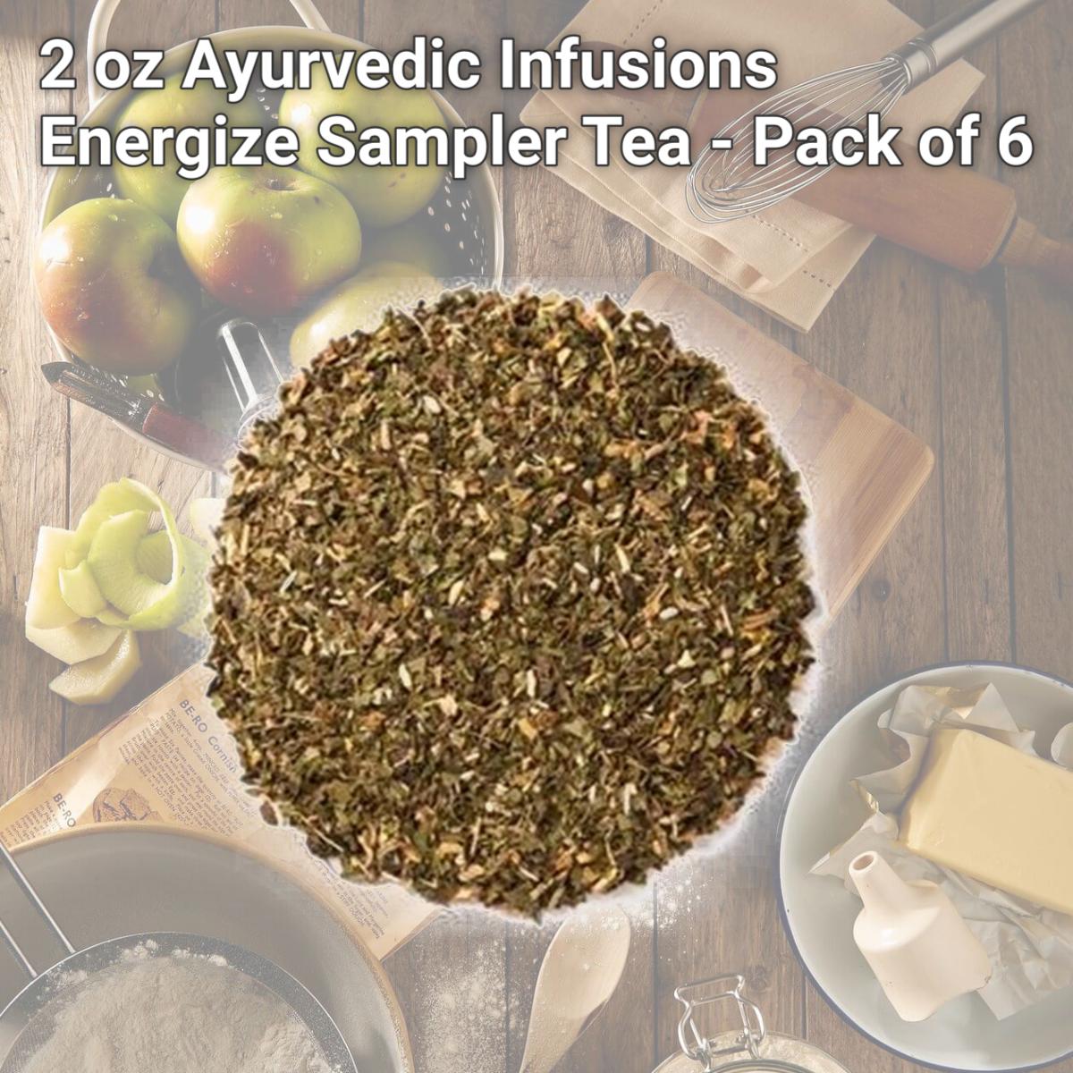 Picture of Davidsons Organics 7535 2 oz Ayurvedic Infusions Energize Sampler Tea - Pack of 6