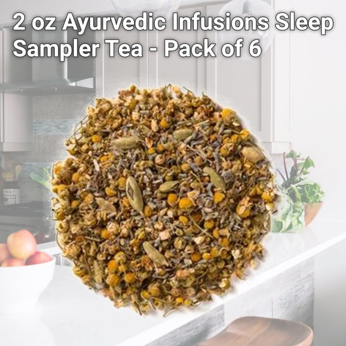 Picture of Davidsons Organics 7537 2 oz Ayurvedic Infusions Sleep Sampler Tea - Pack of 6