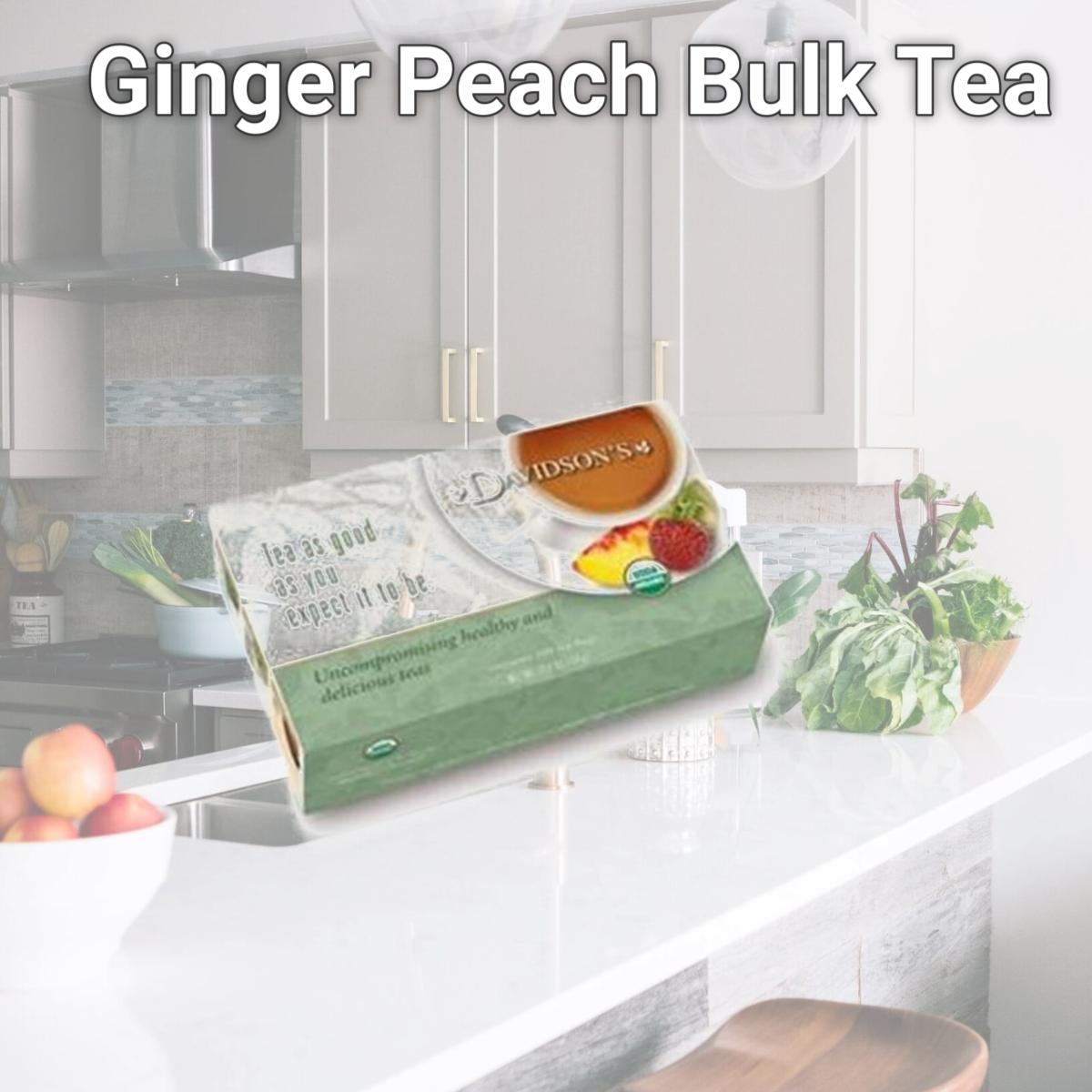 Picture of Davidsons Organics 9220 Ginger Peach Bulk Tea