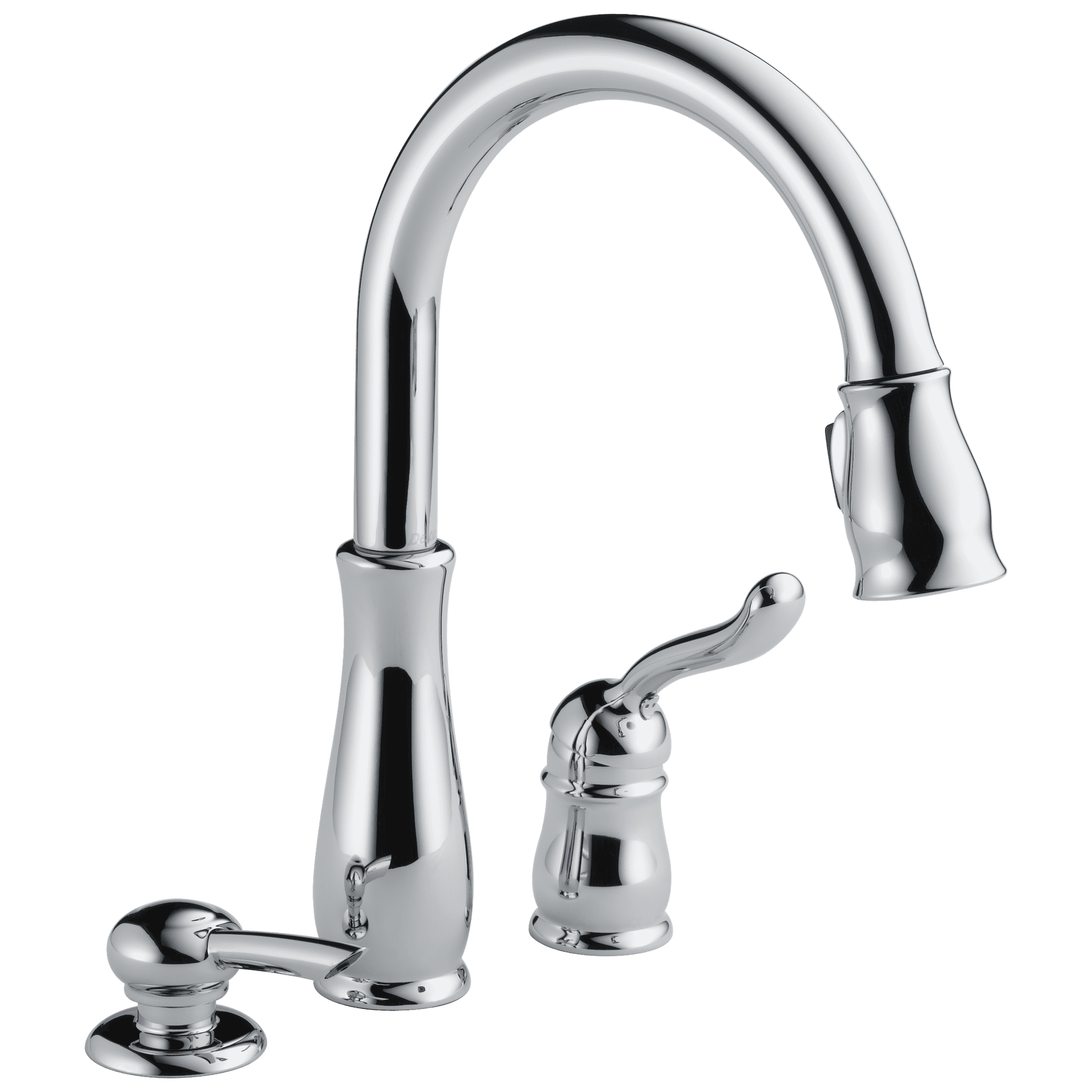 978-sd-dst Single Handle Pull-down Kitchen Faucet With Soap Dispenser