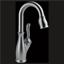 9678-ar-dst Leland Arctic Stainless Steel Single Handle Pull-down Bar & Prep Faucet
