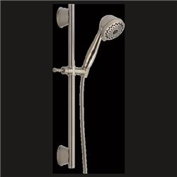 51589-ss Brilliance Stainless Universal Single Function Showerhead With Touch Clean Technology & Hose
