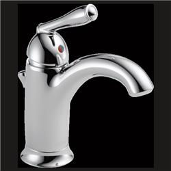 P188627lf Single Handle Lavatory Faucet With Traditional Lever - Chrome
