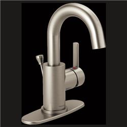 P191102lf-bn Single Handle Center Set Lavatory Faucet - Brushed Nickel