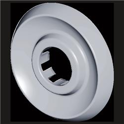 Rp10800 Escutcheon Plate - Round - 2 & 3 Handle Tub & Shower