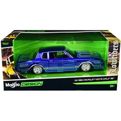 UPC 090159325420 product image for Maisto 32542BL 1986 Chevrolet Monte Carlo SS Lowrider Candy Blue with Graphics L | upcitemdb.com