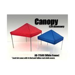 77589 1 By 24 Scale Canopy Accessory Blue & Red With 1 White Frame