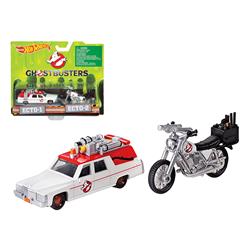 Drw73 1 By 64 Diecast Ghostbusters 3 Movie Cadillac & Bike Scale Diecast Model
