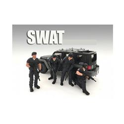 77418-77419-77420-77421 1 By 18 Scale Swat Team Figure Set For Models, 4 Piece