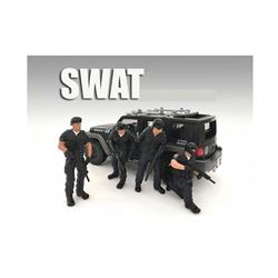 77468-77469-77470-77471 1 By 24 Scale Swat Team Figure Set For Models, 4 Piece