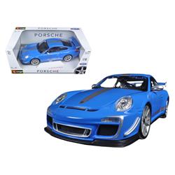 B 11036bl 1 By 18 Scale Diecast Porsche 911 Gt3 Rs 4.0 Blue Model Car