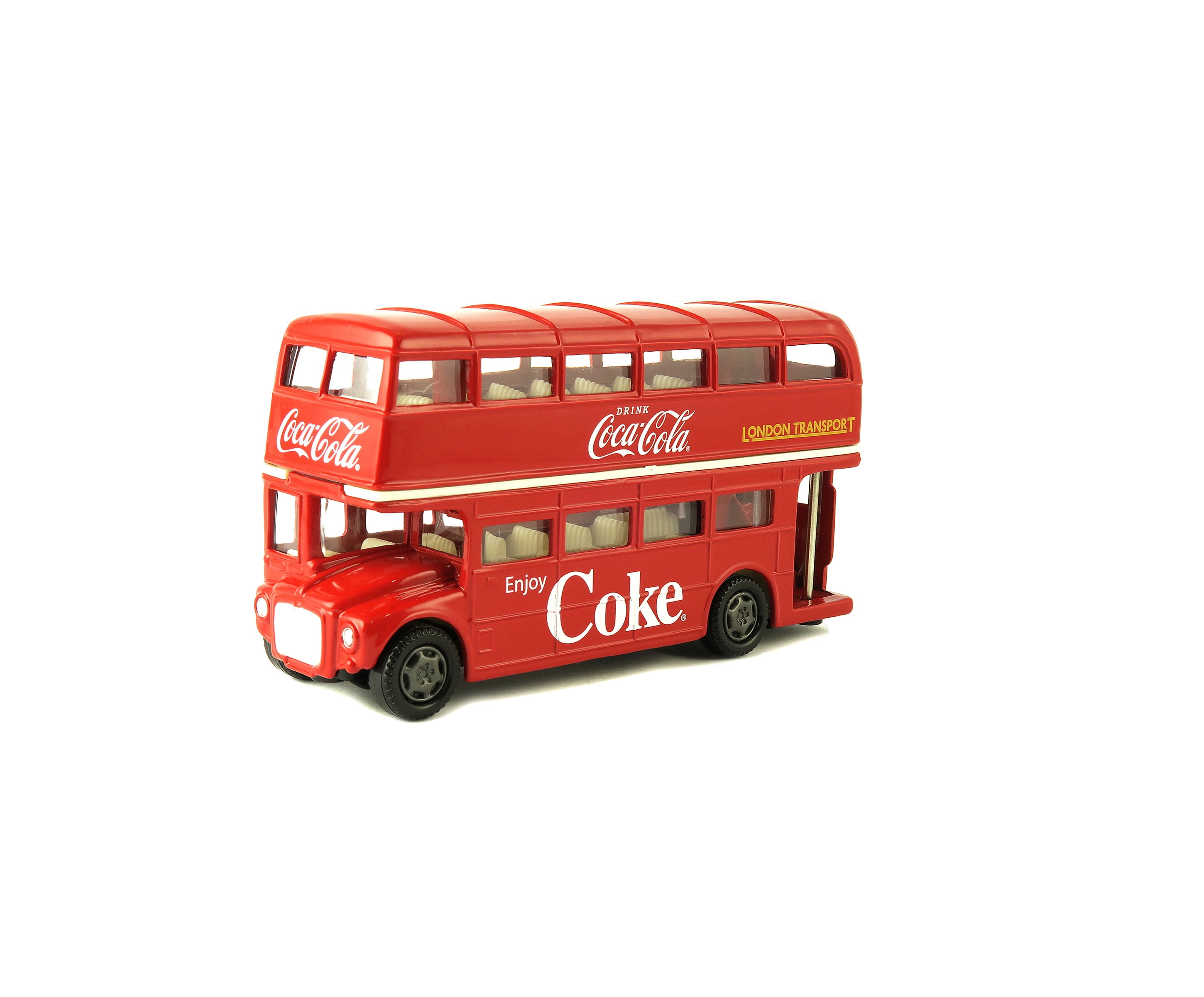Motorcity Classics 464001 1 By 64 Diecast 1960 Routemaster London Double Decker Bus Coca-cola Model