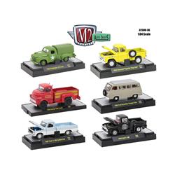 32500-38 1 By 64 Scale Diecast Auto Trucks Set Release 38 In Display Cases Model Cars, 6 Piece