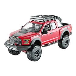 Maisto 32521r 2017 Ford F-150 Raptor Pickup Truck Off Road Kings Diecast Model Car For 1-24 Scale, Red