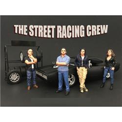 77481-77482-77483-77484 The Street Racing Crew Figure Set For 1-24 Scale Models