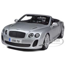 B 11035s 1 By 18 Continental Supersports Convertible Diecast Car, Silver