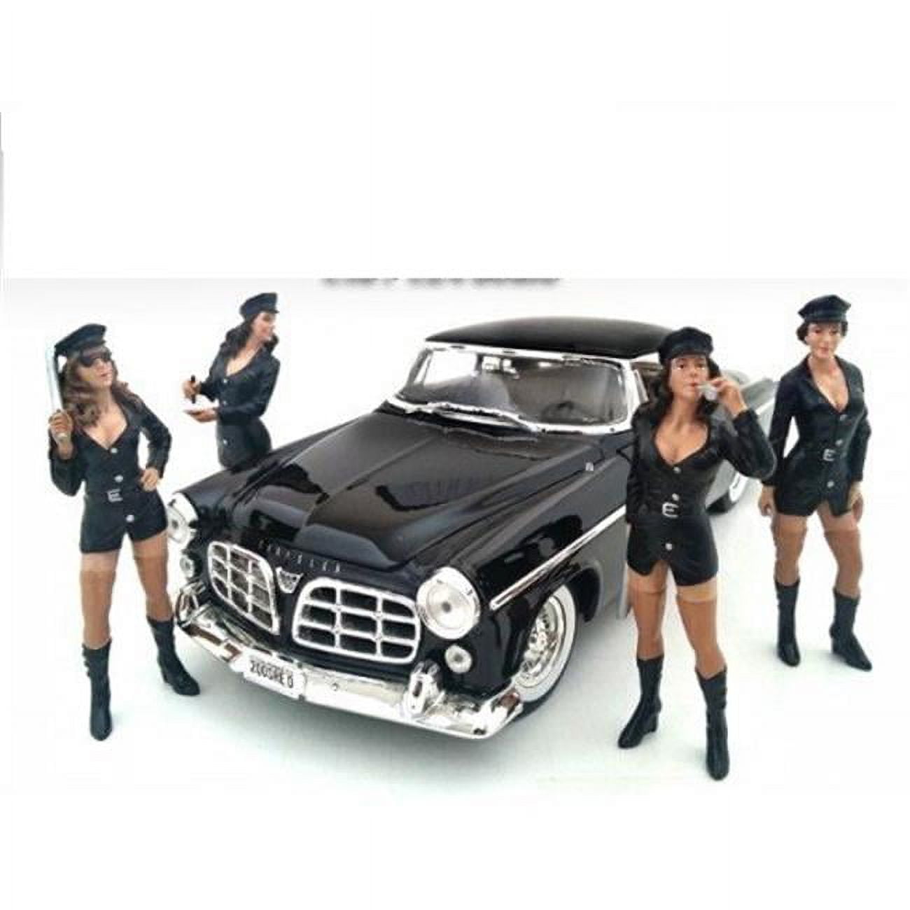 23917-23918-23919-23920 Costume Babes Figure Set For 1-24 Scale Models, 4 Piece