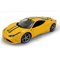 B 16002y 1 By 18 Ferrari 458 Speciale Diecast Model Car, Yellow