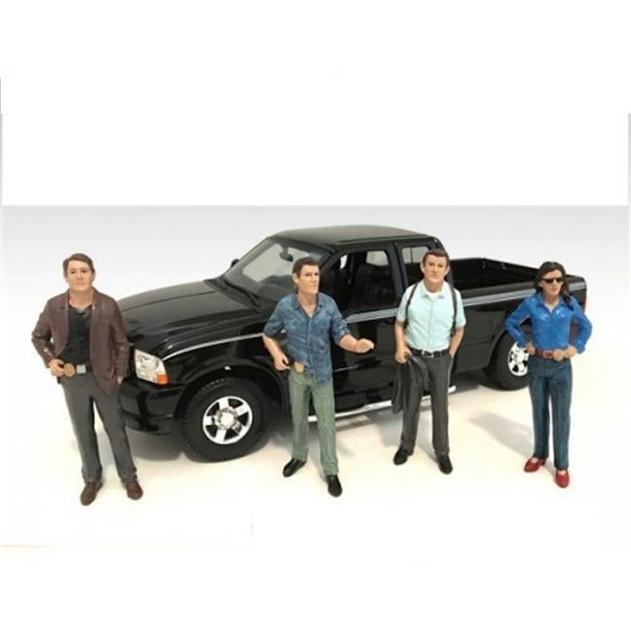 The Detective Figure Set For 1-24 Scale Models, 4 Piece