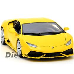 B 11038y 1 By 18 Lamborghini Huracan Diecast Model Car, Yellow