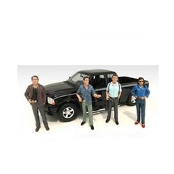 23891-23892-23893-23894 The Detectives Figure Set For 1-18 Scale Models, 4 Piece