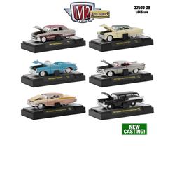 32500-39 39 In. 1 By 64 Auto Thentics Set Release Display Cases Diecast Model Cars - 6 Piece