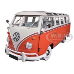 1 By 24 1960 Volkswagen Microbus Deluxe Diecast Model Bus, Red