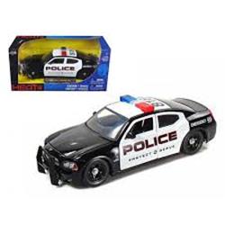 Jada 91984s-r 1 By 24 2006 Dodge Charger Highway Patrol With Stock Wheels Diecast Model Car