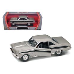 92708gry 1 By 18 1964 Ford Falcon Diecast Model Car, Gray