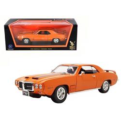 92368or 1 By 18 1969 Pontiac Firebird Trans Am Diecast Model Car, Orange