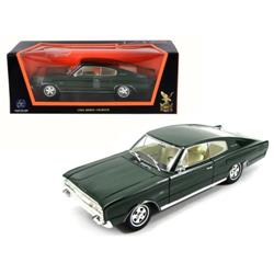 92638grn 1 By 18 1966 Dodge Charger Diecast Model Car, Green