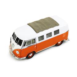92327or 1 By 18 1962 Volkswagen Microbus With Retractable Roof Diecast Model Car, Orange