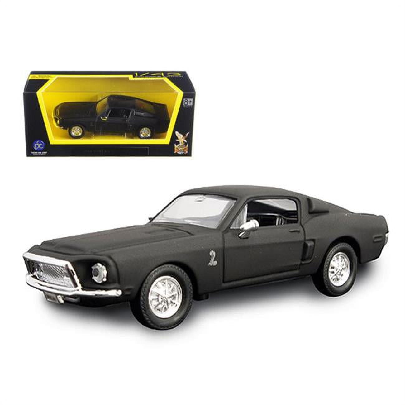 94214mbk 1 By 43 1968 Ford Shel By Mustang Gt 500 Kr Diecast Model Car, Matte Black