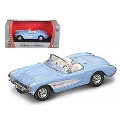 94209bl 1 By 43 1957 Chevrolet Corvette Diecast Model Car, Blue