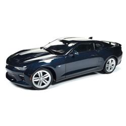 Autoworld Aw239 2016 Chevrolet Camaro Ss 50th Anniversary Limited Edition 1 By 18 Scale Diecast Model Car - Blue Velvet Metallic