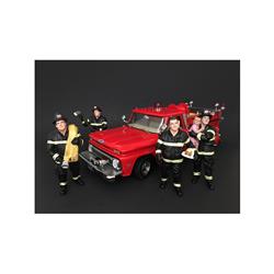 77459-77460-77461-77462 Firefighters Figure Set For 1 Isto 18 Scale Models - 4 Piece