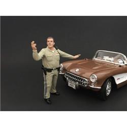 77465 Highway Patrol Officer Directing Traffic Figurine For 1 Isto 18 Models