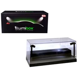 Illumi10001 1 By 24 Scale With Riser Option To Display 1 By 64 Scale Diecast Models With L.e.d. Lights, Black