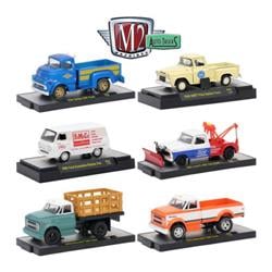 Auto Trucks Set Release 46 In Display Cases 1 By 64 Diecast Model Car - 6 Piece