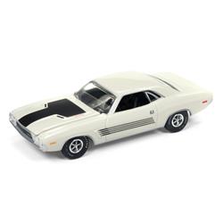 Autoworld Awsp003a 1972 Dodge Challenger Rallye Dover Premium Limited Edition To Worldwide 1 By 64 Diecast Model Car, White - 1800 Pieces