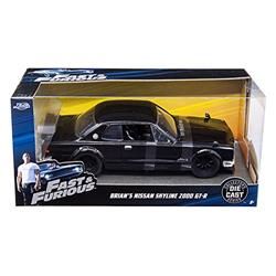 Jada 99686 Brians Nissan Skyline 2000 GT-R The Fast & the Furious 1-24 Diecast Model Car, Black