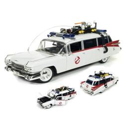 1959 Cadillac Ambulance Ecto-1 From Ghostbusters 1 Movie 1-18 Diecast Model Car