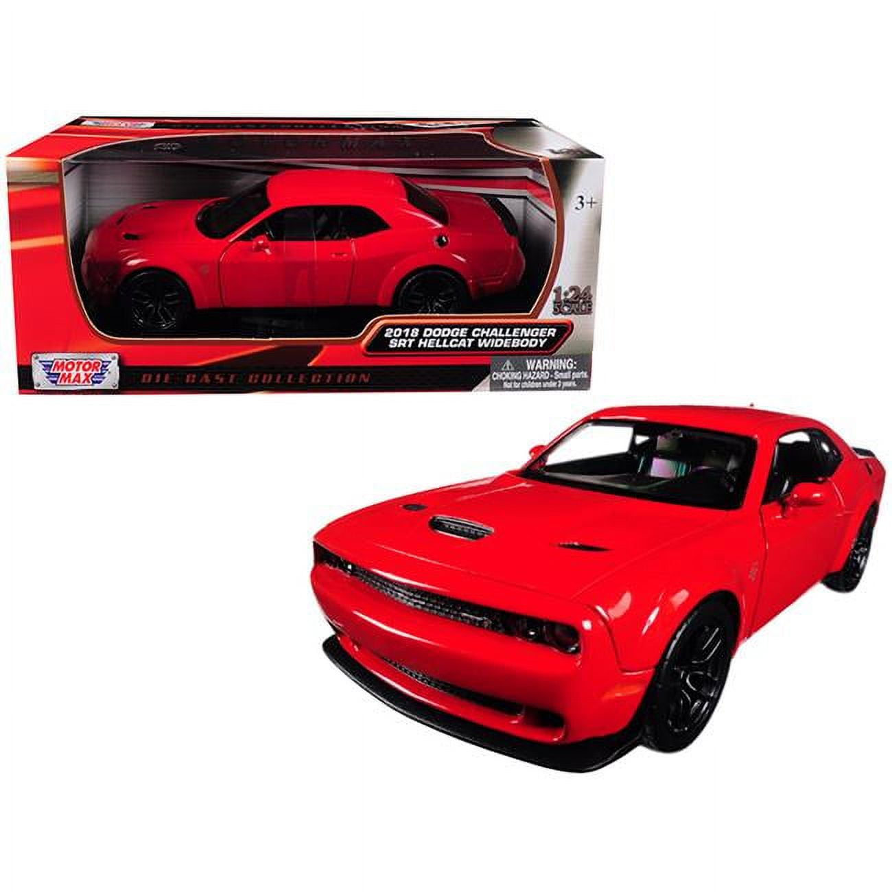 79350r 1 Isto 24 2018 Dodge Challenger Srt Hellcat Widebody Diecast Model Car - Red