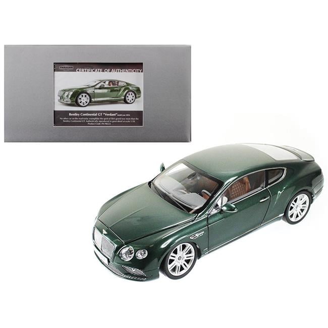 98222 1-18 2016 Bentley Continental Gt Lhd Diecast Model Car, Verdant Green