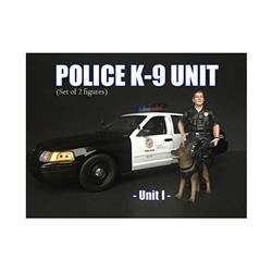 38163 Police Officer Figure With K9 Dog Unit I For 1 Isto 18 Diecast Model Car