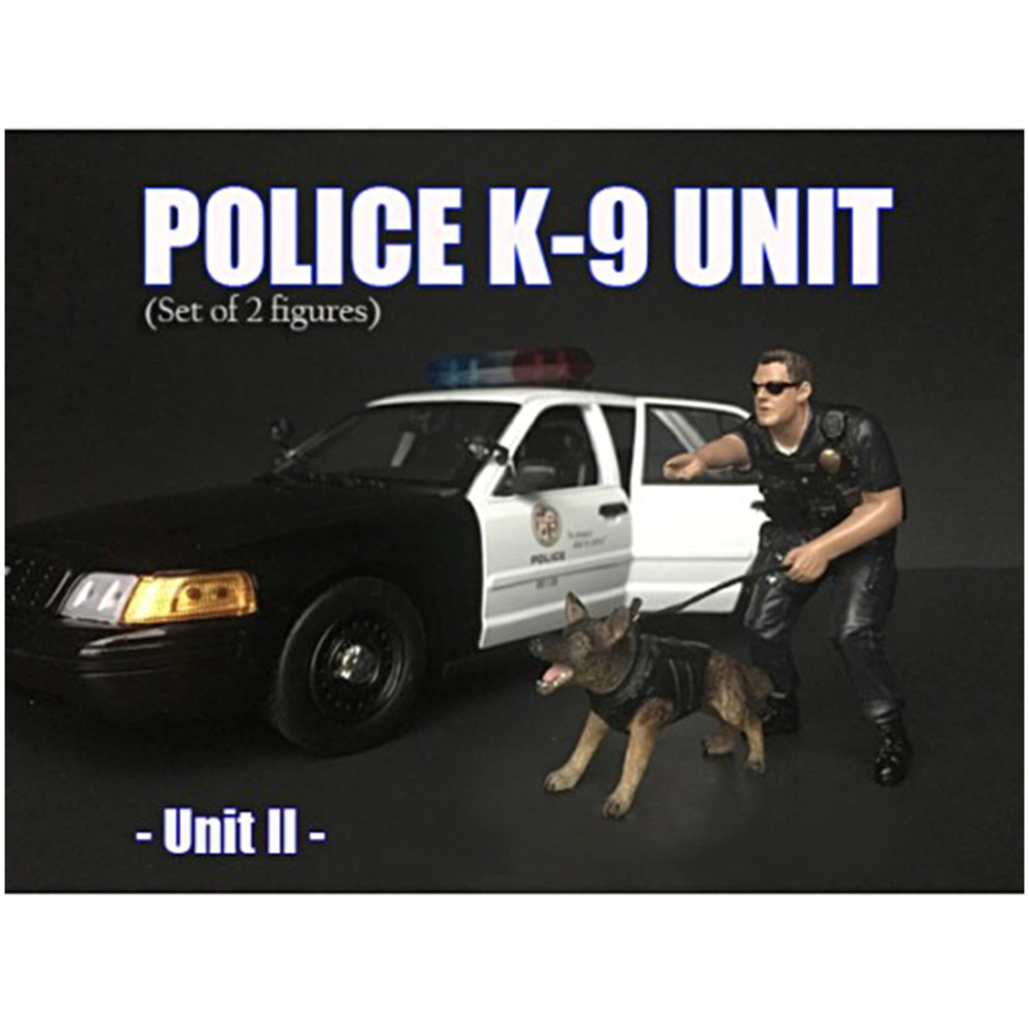 38164 Police Officer Figure With K9 Dog Unit Ii For 1 Isto 18 Diecast Model Car