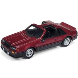 1982 Ford Mustang Gt 5.0 Medium Red Poly With Flat Black Classic Gold Hobby Exclusive Limited Edition To 1,800 Pieces Worldwide